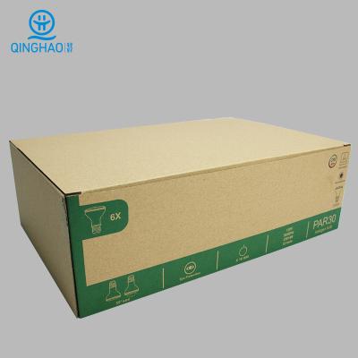 China Recyclable Led Kraft Paper Corrugated Printer Customized Packaging Free Design Logo Grid Soft Light Box Custom Made for sale