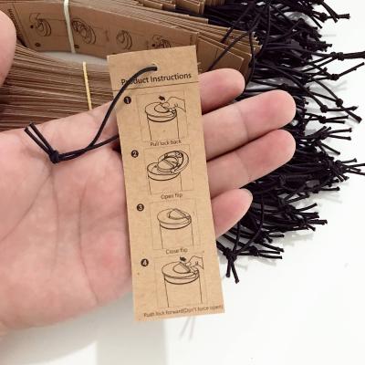 China Main Hang Name Metal Logo Custom Clothes Paper Tags Label Waterproof Tag Price Kraft Paper for sale