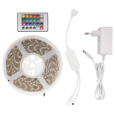 China Theme Park Led Strip Light SMD5050 Multi Color RGB IP44 Waterproof Strips Remote Controller Complete Set /Kit for sale