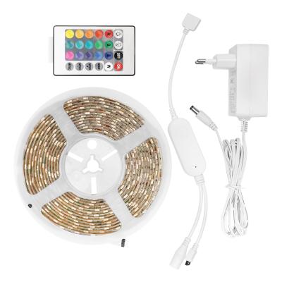 China Tuya Smart App 5M Wifi Remote Led Strip Lights Waterproof RGB 5050 SMD Color Changing Flexible Christmas Strip Light for sale