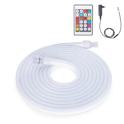 China Waterproof Flexible Neon PVC SMD 5050 Neon Rope Light Waterproof PVCLED Flex Chasing RGB Led Holiday Light Lighting for sale