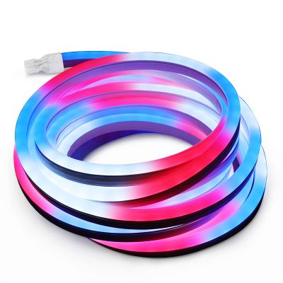 China 5M Waterproof RGB Hunting Waterproof Flexible Neon Light Planet Vacation Lighting LED Neon Lamp for sale