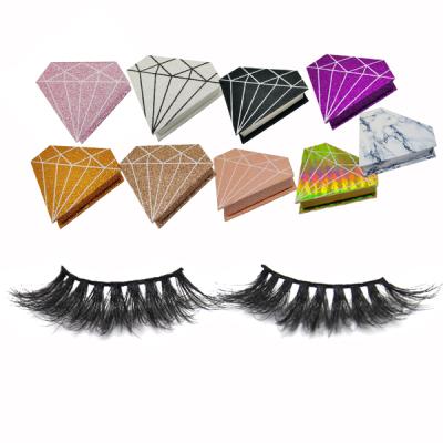 China Natural Natural Eyelashes Premium Sellers Diamond Shaoed Eyelashes Bulk Packaging for sale