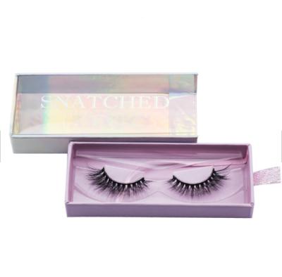 China Long Packaging Natural Mink Eyelashes Circle Eyelash Packaging curly from Wholesale 5D Mink Eyelashes Case Lash Box for sale