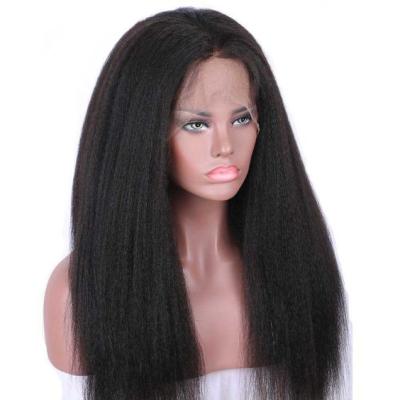 China 360 Curly Straight Wigs 100 Virgin Hair Full Body Wave Hair Yaki Lace Front Wig Vendor For Black Women for sale