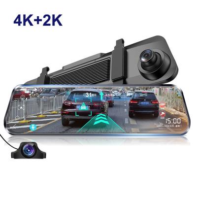 China Build-in WiFi Amazon Hot Selling DVR Custom Car DVR 4K+2K Rearview Mirror GPS WIFI Dash Cam Front and Rear 4k for sale