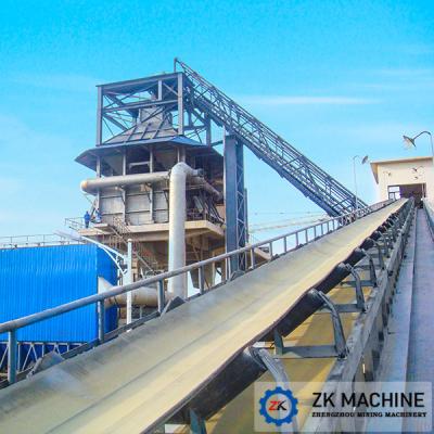 China Mining Fixed Rubber Conveying Equipment , Quarry Plant Electric Belt Conveyor for sale