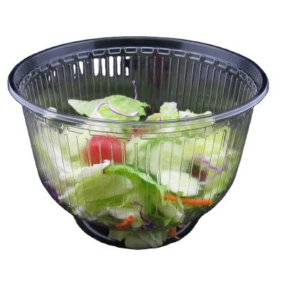 China Disposable Bowls Disposable Plastic Bowl With Lid Eco-Friendly Plastic Pet Food Packaging Customized Clear Food Grade 50000 Pcs for sale