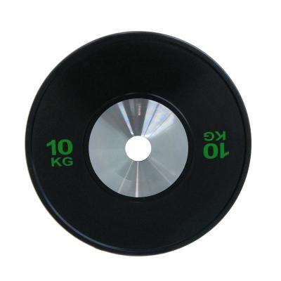 China Universal Weight Plate Gym Fitness Competition Rubber Bumper Plate for sale