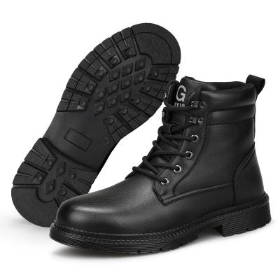 China Anti-skid Mens Ankle Boots Winter Cotton Shoes Anti-Puncture Industrial Work Shoes Safety Shoes for sale