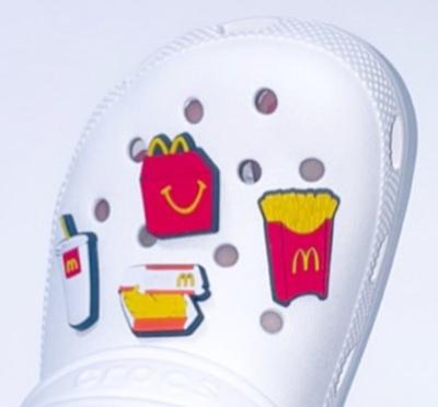 China New Eco-froendly Trend PVC Shoe Charm Croc Enamel Pin for sale