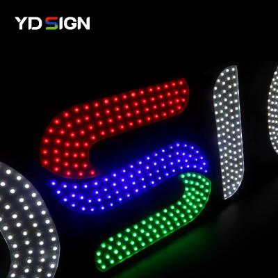 China Outdoor Retail Store Signage Manufacturer With LED Pixel Light Customized Signage Factory China for sale