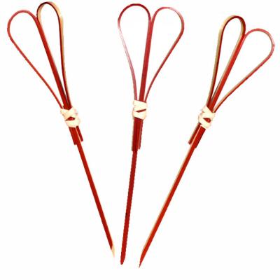 China New Style Easily Cleaned Pearl Amazon Bamboo Heart Skewers For Bar for sale