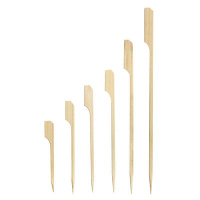 China Easily cleaned 35cm picninc paddle bamboo degradable skewers for sale