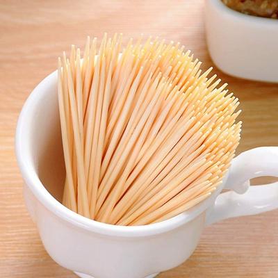 China 500 Pack Disposable Wholesale Wooden Disposable Eco-friendly Toothpicks for sale