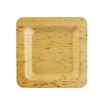 China 15cm Disposable Biodegradable Bamboo Leaf Round Dishes for sale