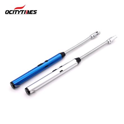 China Custom Long Safety Windproof Stick Safety Electric ARC Electric ARC Metal Logo USB Charging Lighter for sale