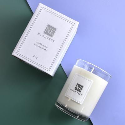 China Customized Private Label Soy Scented Wax Scented Glass Candles Luxury Gifts For Women for sale