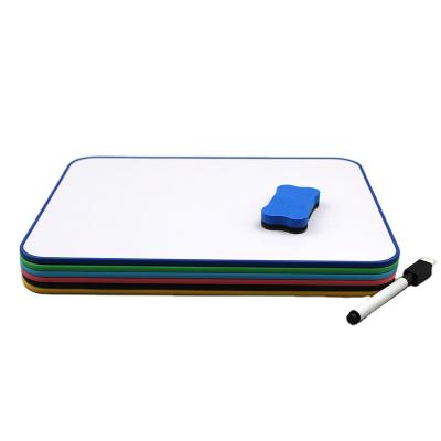 China Mini Dry Erase Board Office Teaching Message Board 9x12 Inch Durable Small Magnetic Whiteboard With Plastic Frame for sale