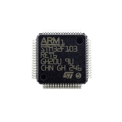 China STM32F103RET6 STM32F103 32 Bit ARM Cortex M3 Microcontroller 64-Pin LQFP Electronic Component STM32F103RET6 STM32F103RET6 for sale