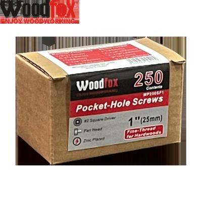 China Pan Pocket Hole Screws Fine-Thread For Hardwoods Self Drilling Square #2 1