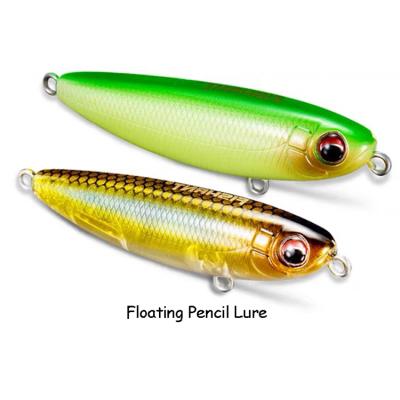 China 60mm/85mm 6.5g/12g Topwater Crankbait Pencil Fishing Lure Cannonball Water Floating Crankbait for sale