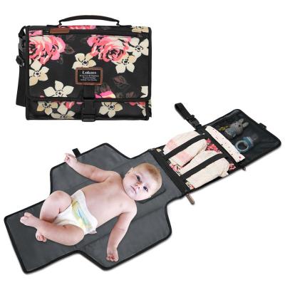 China Lokass Large Capacity Diaper Clutch Travel Lightweight Diaper Pad Clutch Changing Changing Mat For Baby Diaper for sale