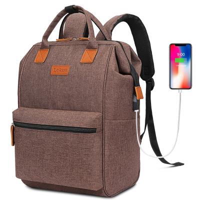 China With USB Lokass Logo Custom Color Size 14.6in 15.6in 17.3 inch Design Leisure Business Travel Storage Bags Usb Interface Laptop Backpack for sale