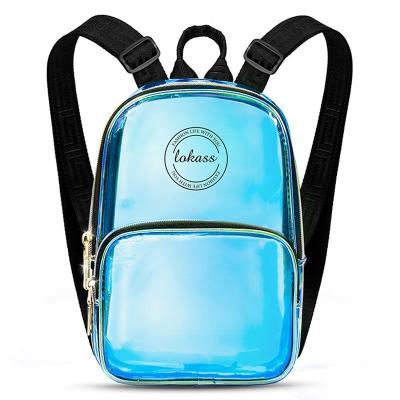 China Custom Waterproof Shoulder Jelly School Bag For Kid Lokass Bag 2022 Waterproof Mini New Female Transparent Laser Small for sale