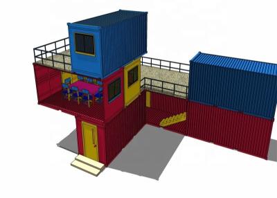 China Modernes Landhaus-vorfabrizierte Behälter-Luxushäuser zu verkaufen