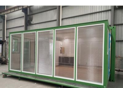 China Benutzter vorfabrizierter dehnbarer Luxusbehälter 20ft PVCs mit Badezimmer zu verkaufen