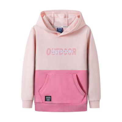 China New Style Cotton Fashionable Children's Breathable Color Blocking Sports Leisure Fashion Pullover Hoodies for sale