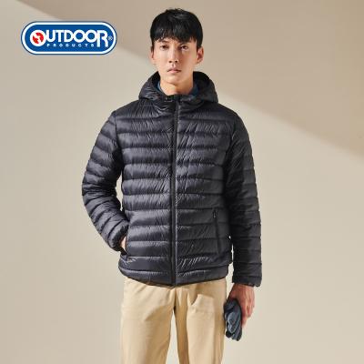 China new fashion Duck Down Jacket For Man hooded high quality Anti-wrinkle ultralight down coat for sale