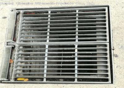 China Recyclable Flat Bar Metal Grate Platform With Frame 10 - 300mm Height for sale