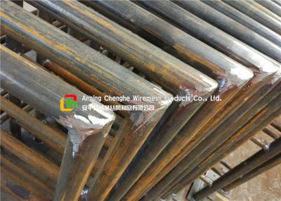 China 48 X 3mm Carbon Steel Metal Safety Fencing , Building Steel Security Fencing for sale