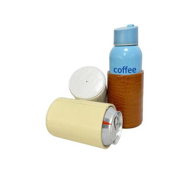 China Viable Wholesale Leather Beer Mug Fashion Heat Resistance Cup Sleeve Coffee Mug Cover Cooler Holder for sale