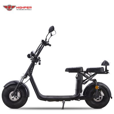 China Unisex 1000W Tire 1000W Eec Approved Adult Big Fat Chopper Electric Scooter City Cocos Citycoco for sale