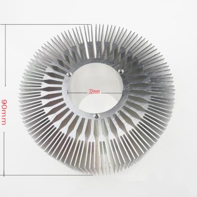 China Electronic Products /heat Dissipation 90*32mm Aluminum Alloy Round Heatsinks Led Amplifier Heatsink for sale