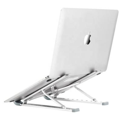 China Custom Wholesale Home Office Adjustable Foldable Laptop Stand Metal Stand Aluminum Desk (Size) for sale