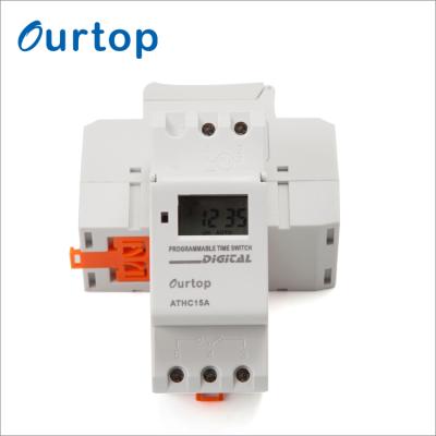 China Programmable Timer Switch OURTOP Digital LCD Display Timer Switch 24 Hours and 7 Days Time Switches for sale