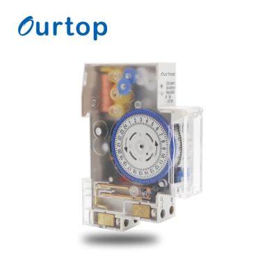 China OURTOP Industrial Automatic Power Supply Time Controller Electric Mini Mechanical Timer Switch for sale