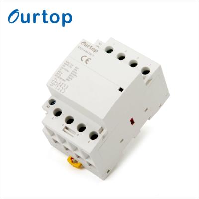 China OURTOP March Expo Household Electrical AC 4 3A Normally Open Modular Contactor ATC1-4-63 for sale