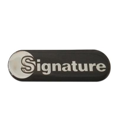 China Customized Silicone Adhesive Epoxy Plastic Luggage Tag Rubber Logo Design Silicone Rubber Logo for sale