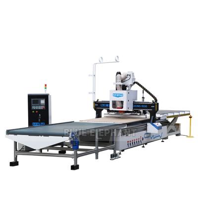 China Garment Shops 1530 5x10 Automatic Nesting Machine CNC Router Nesting Cabinet Door Making Machine For Furniture Production Line for sale