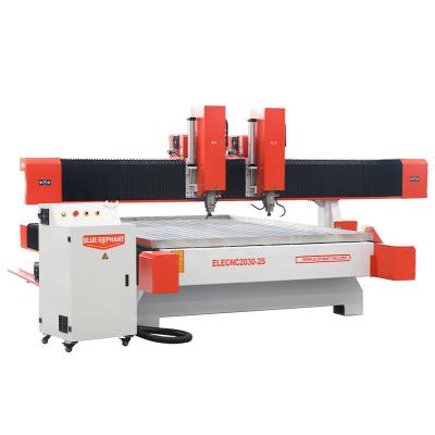 China Hotels 2030 CNC Stone Router With Two Shafts For Marble Quartz Engraving Cutting Granite Automatic Carving Route For Sale In Germany for sale