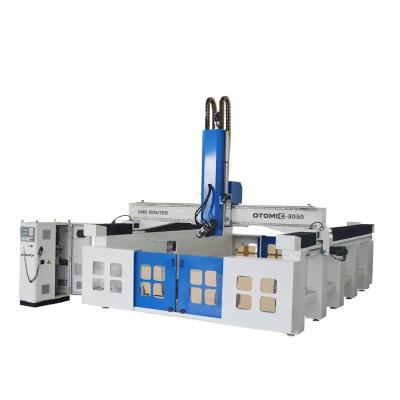 China EPS foam cutting good quality EPS foam cnc cutter 3050 4 axis foam mold cutting machine with ATC air cooling axis for sale