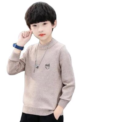 China 2021Hot Sale Anti-wrinkle Custom Autumn Winter Boys And Girls Sweater Kids Ribbed Sweater Embroidery Knitted Sweater Kids Clothing for sale