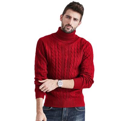 China Wholesale Autumn Winter Plain Mens Turtle Neck Thin Knitwear Sweaters Breathable Soft Pullover Long Sleeve High Neck Mens Knit Sweater for sale