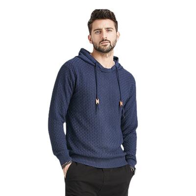 China Breathable Customize High Quality Mens Solid Color Pullover Hooded Slim Autumn New Long Sleeve Sports Casual Mens Sweaters Knitting Tops for sale