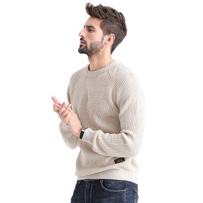 China Autumn And Winter New Men Fashion Knitwear Crew Neck Youth Solid Color Custom Men's Sweaters Anti Shrink Lightly Knit Sweater Basic Pullover for sale